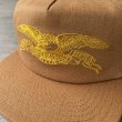 画像2: ANTIHERO " BASIC EAGLE CAP " - BROWN/GOLD (2)