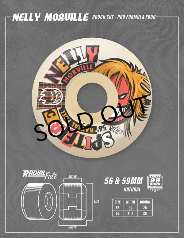 画像7: 【 SPITFIRE WHEELS 】 " FORMULA FOUR / ROUGH CUT - NELLY MORVILLE " - 56MM / RADIAL FULL 99DU   (7)