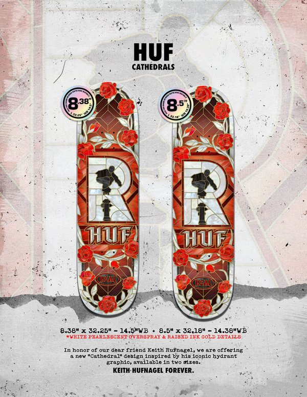 画像5: REAL SKATEBOARDS " HUF CATHEDRALS " - 8.38 / 8.5 (5)