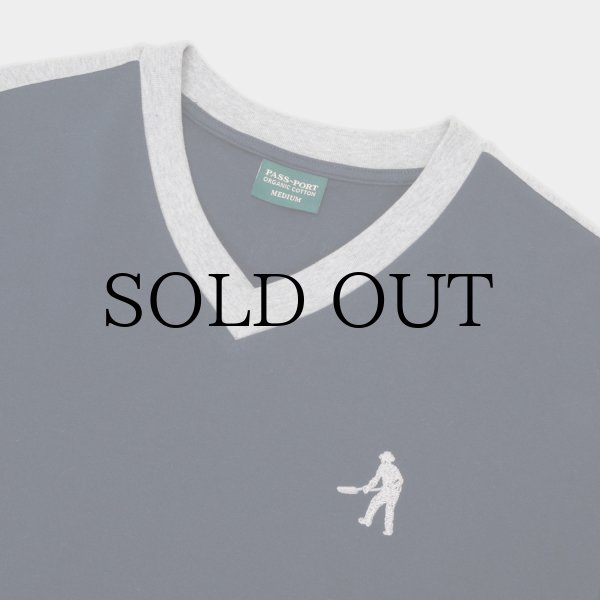 画像2: PASS~PORT.  " WORKERS STRIPE ORGANIC COTTON JERSEY " - NAVY (2)