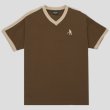 画像1: PASS~PORT.  " WORKERS STRIPE ORGANIC COTTON JERSEY " - BARK (1)