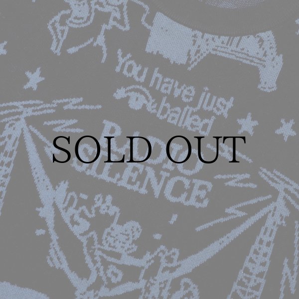 画像3: PASS~PORT.  " EYEBALL KNIT SWEATER " - BLACK / HARBOUR BLUE (3)