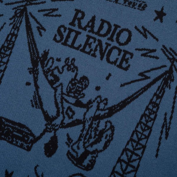 画像2: PASS~PORT.  " EYEBALL KNIT SWEATER " - HARBOUR BLUE / BLACK (2)