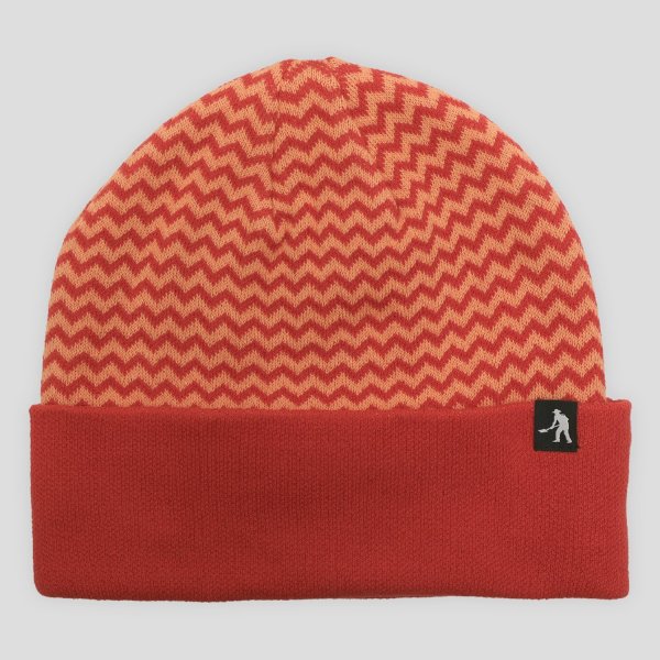 画像1: PASS~PORT.  " ORGANIC COTTON ZIG ZAG BEANIE " - BRICK (1)