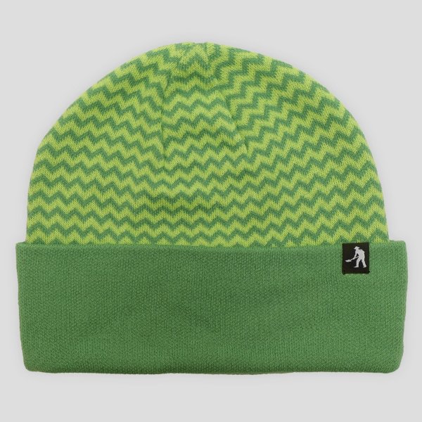 画像1: PASS~PORT.  " ORGANIC COTTON ZIG ZAG BEANIE " - MOSS (1)