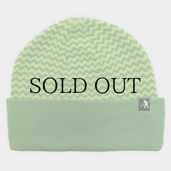 画像1: PASS~PORT.  " ORGANIC COTTON ZIG ZAG BEANIE " - MOSS (1)