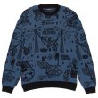 画像1: PASS~PORT.  " EYEBALL KNIT SWEATER " - HARBOUR BLUE / BLACK (1)