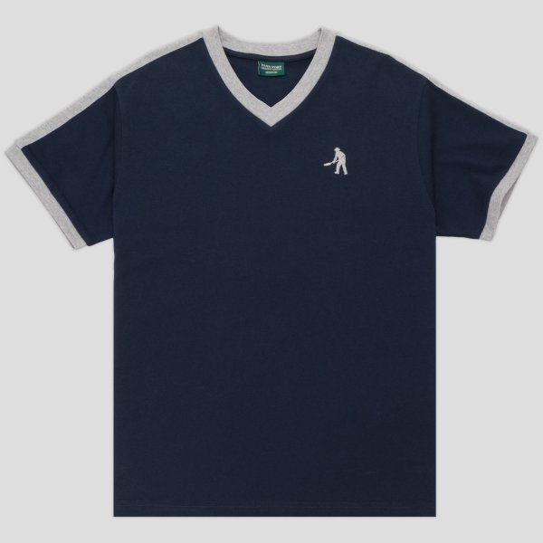 画像1: PASS~PORT.  " WORKERS STRIPE ORGANIC COTTON JERSEY " - NAVY (1)