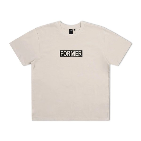 画像1: FORMER MERCHANDISE "LEGACY PLATE TEE" - STONE (1)