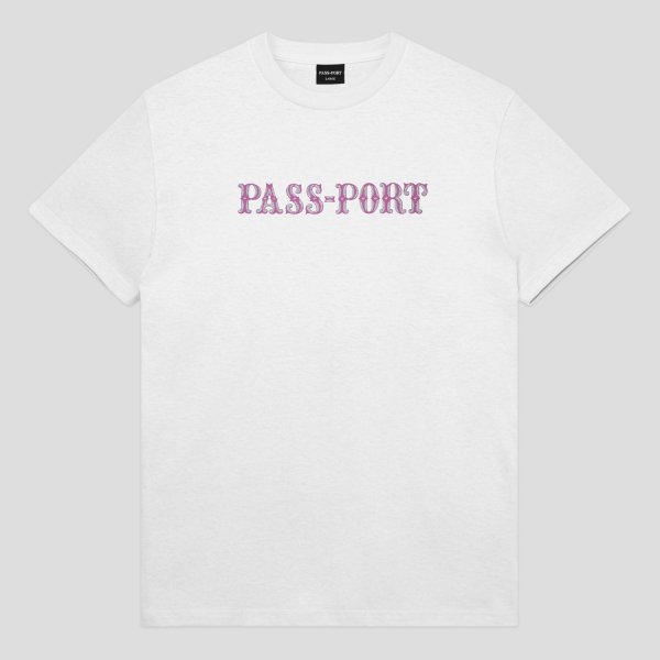 画像1: PASS~PORT.  " GLINT TEE " - WHITE (1)