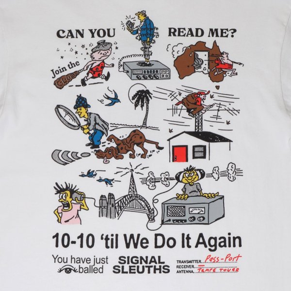 画像5: PASS~PORT.  " RADIO SINILENCE TEE " - WHITE (5)