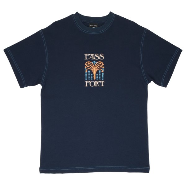 画像1: PASS~PORT.  " ROMAN CANDLE TEE " - NAVY (1)