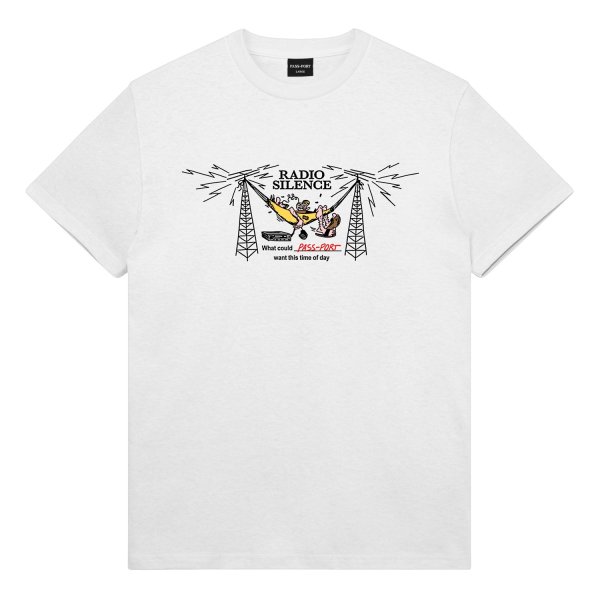 画像1: PASS~PORT.  " RADIO AILENCE TEE " - WHITE (1)