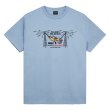 画像1: PASS~PORT.  " RADIO AILENCE TEE " - STONEWASH BLUE (1)