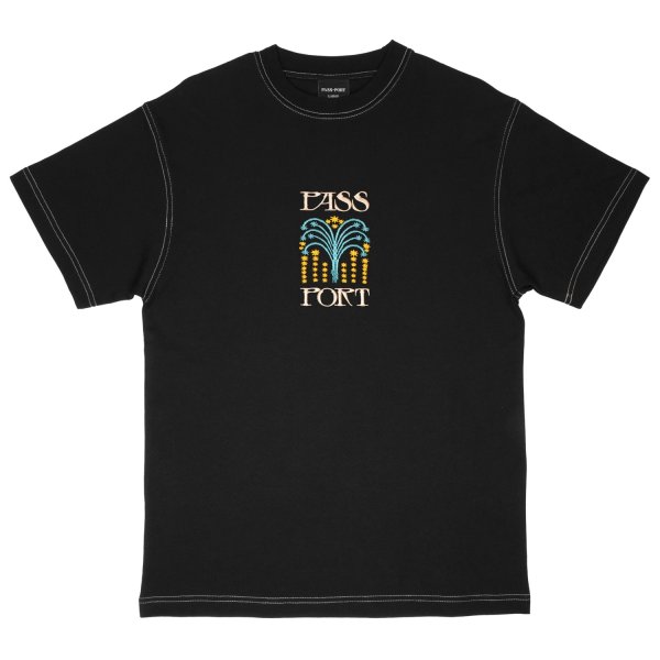 画像1: PASS~PORT.  " ROMAN CANDLE TEE " - BLACK (1)