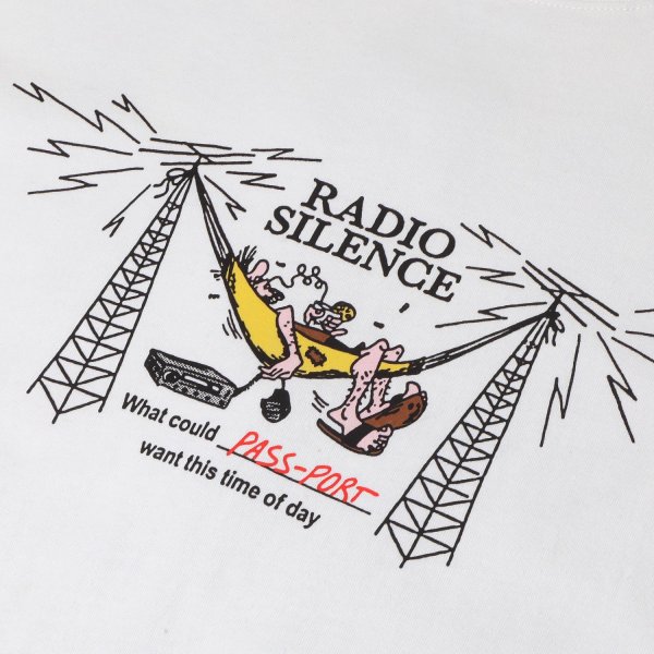 画像3: PASS~PORT.  " RADIO SINILENCE TEE " - WHITE (3)