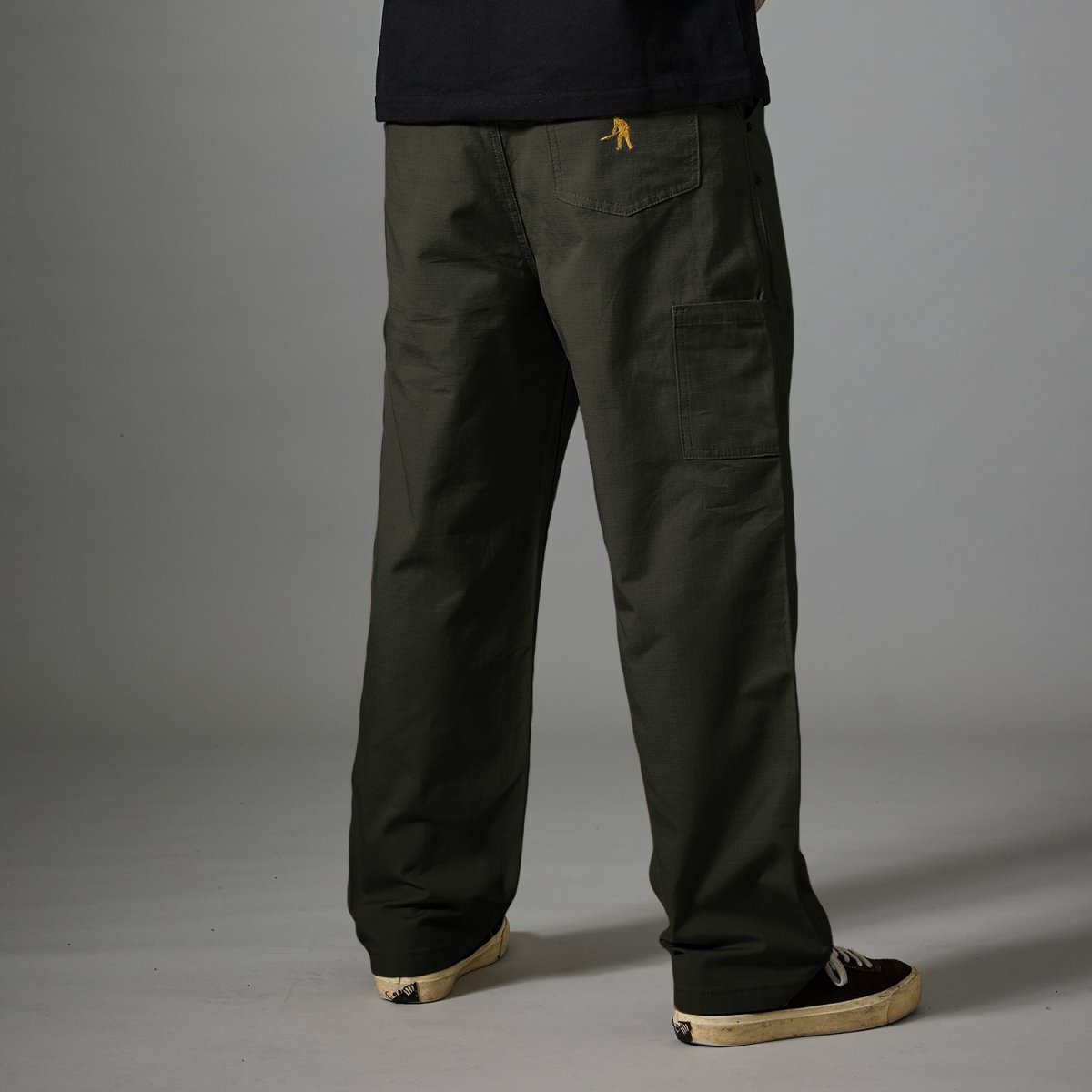 画像9: PASS~PORT.  " RiIPSTOP DOUBLE KNEE DIGGERS CLUB PANT " - DARK GREEN (9)