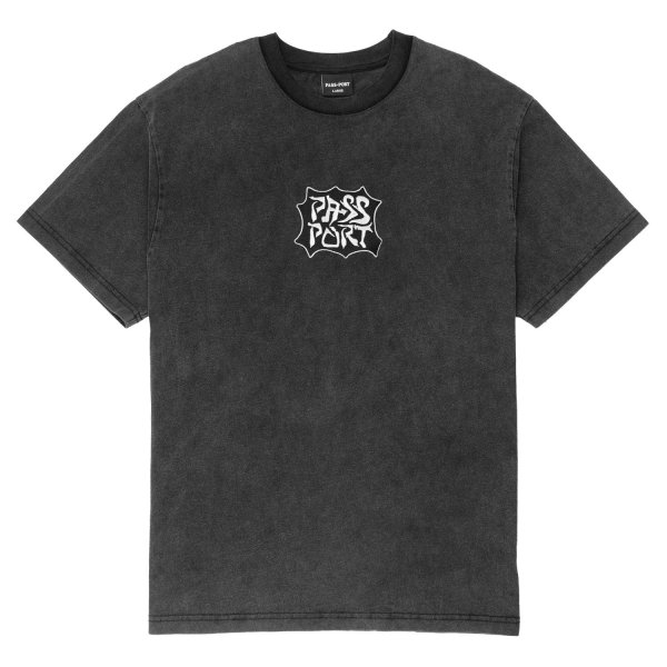 画像1: PASS~PORT.  " GLYPH TEE " - ACID BLACK (1)