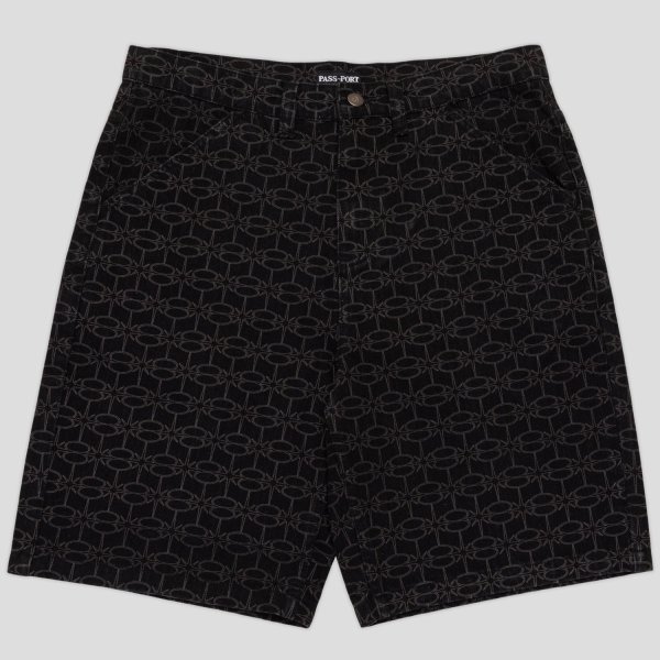 画像1: PASS~PORT.  " SOAP SPARKLE WORKERS CLUB CLASSIC JEAN  SHORT " - WASHED BLACK (1)