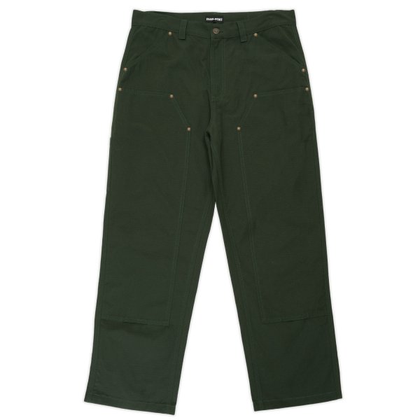 画像1: PASS~PORT.  " RiIPSTOP DOUBLE KNEE DIGGERS CLUB PANT " - DARK GREEN (1)