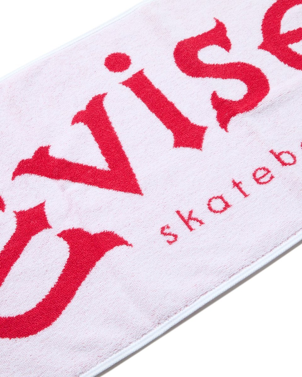 画像2: EVISEN SKATEBOARDS " EVISEN LOGO TOWEL " - WHITE / RED (2)