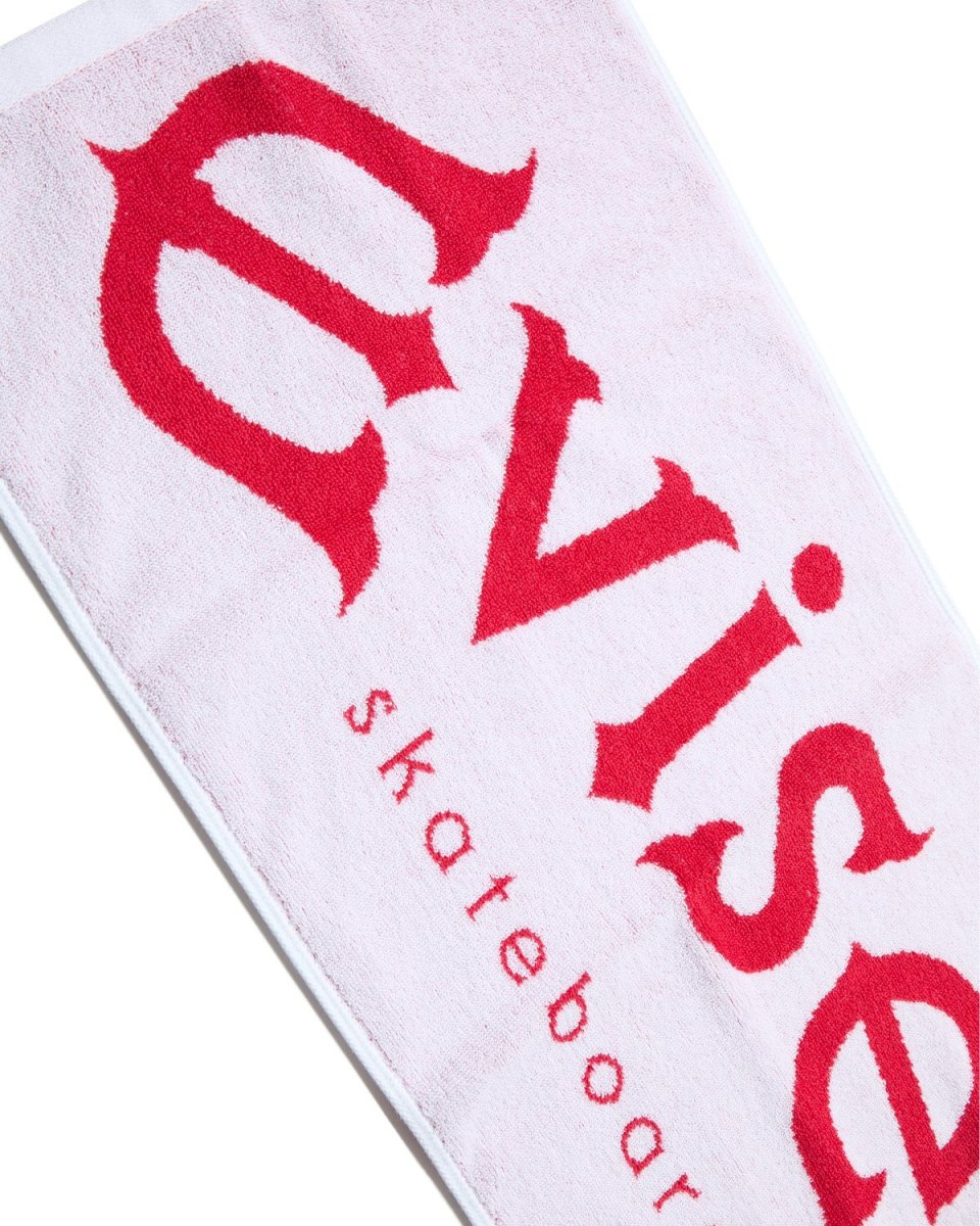 画像4: EVISEN SKATEBOARDS " EVISEN LOGO TOWEL " - WHITE / RED (4)