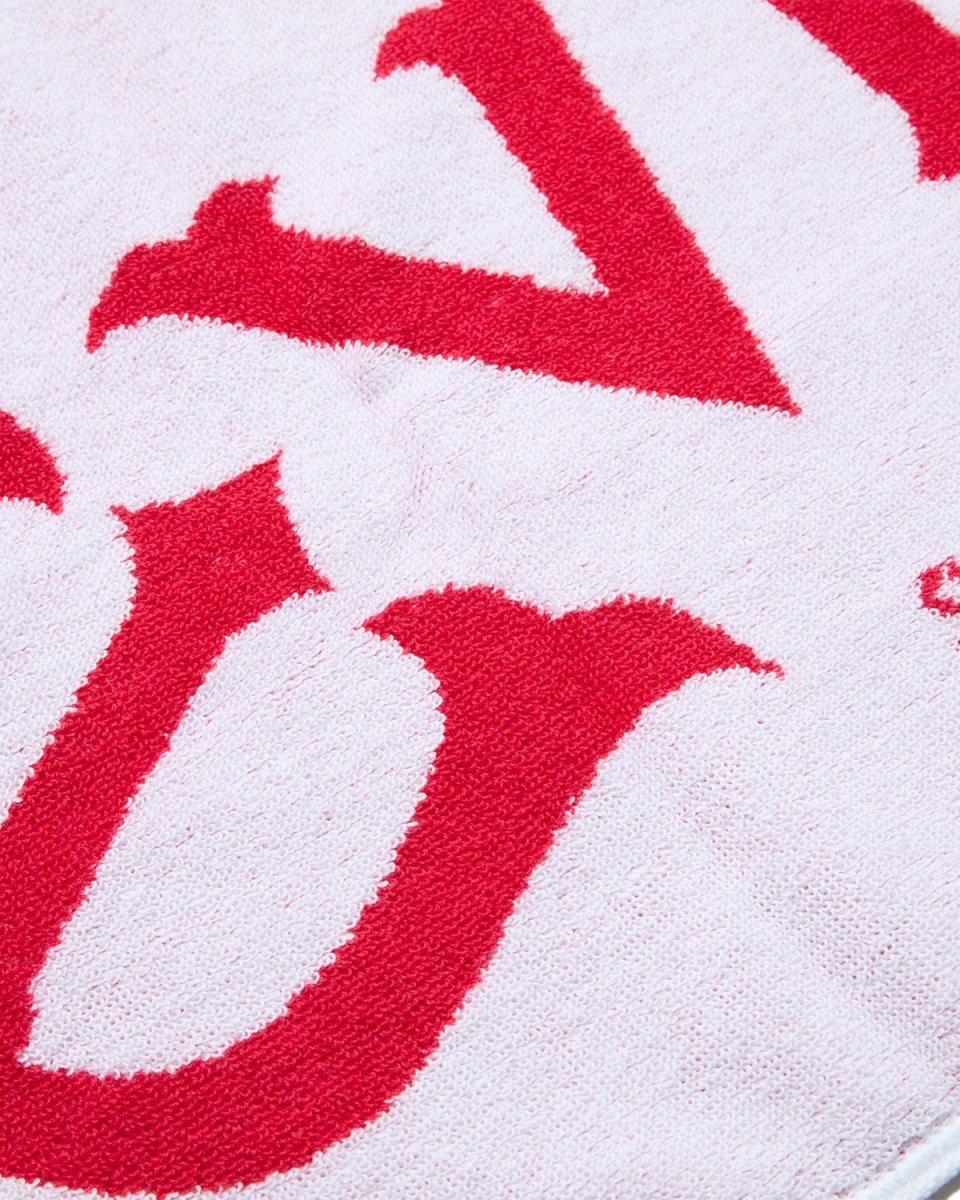 画像3: EVISEN SKATEBOARDS " EVISEN LOGO TOWEL " - WHITE / RED (3)