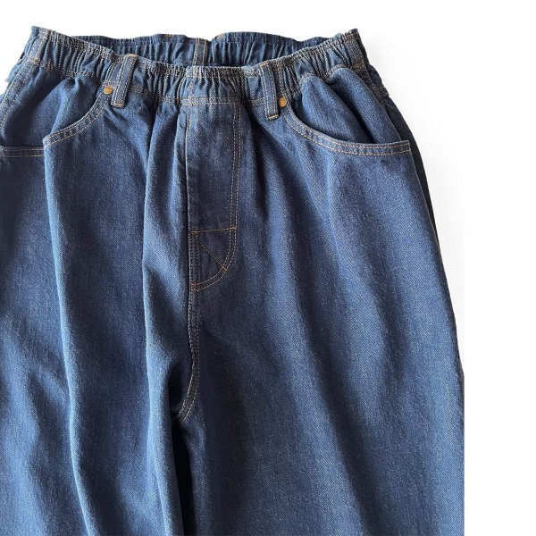 画像2: COMFORTABLE REASON " REACTIVE DYED DENIM " - BLUE (2)
