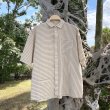 画像1: NOROLL " STRIPE S/S SHIRT " - BROWN (1)