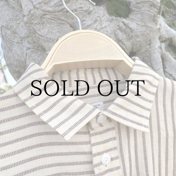 画像2: NOROLL " STRIPE S/S SHIRT " - BROWN (2)