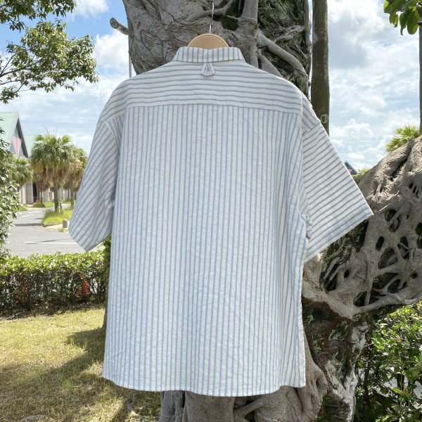画像5: NOROLL " STRIPE S/S SHIRT " - BLUE (5)