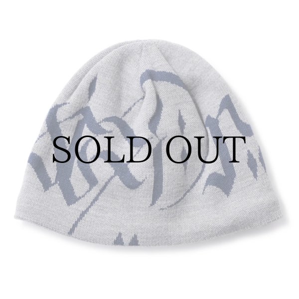 画像2: HELLRAZOR®︎ MOZYSKEY COLLECTION " LETTER BEANIE " - GREY (2)