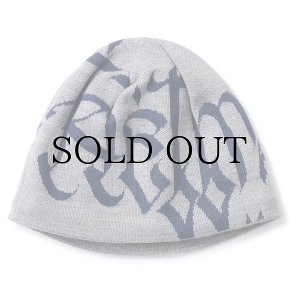 画像1: HELLRAZOR®︎ MOZYSKEY COLLECTION " LETTER BEANIE " - GREY (1)