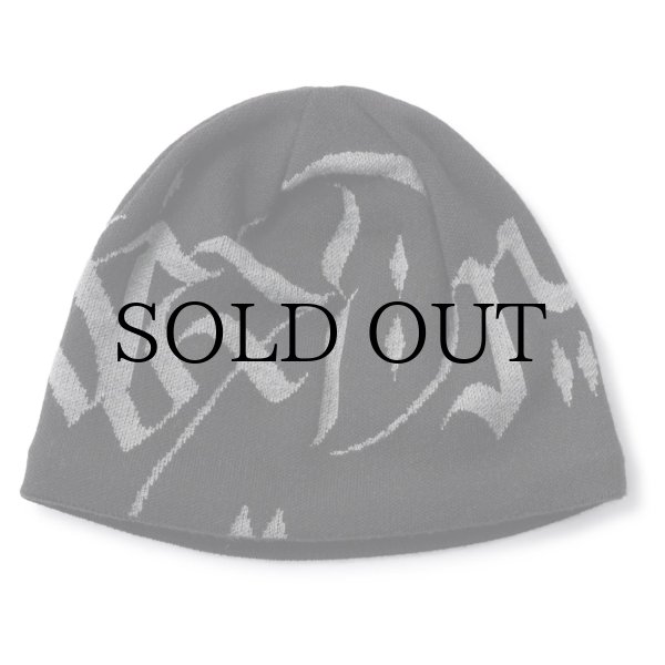 画像2: HELLRAZOR®︎ MOZYSKEY COLLECTION " LETTER BEANIE " - BLACK (2)