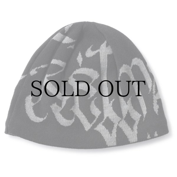 画像1: HELLRAZOR®︎ MOZYSKEY COLLECTION " LETTER BEANIE " - BLACK (1)