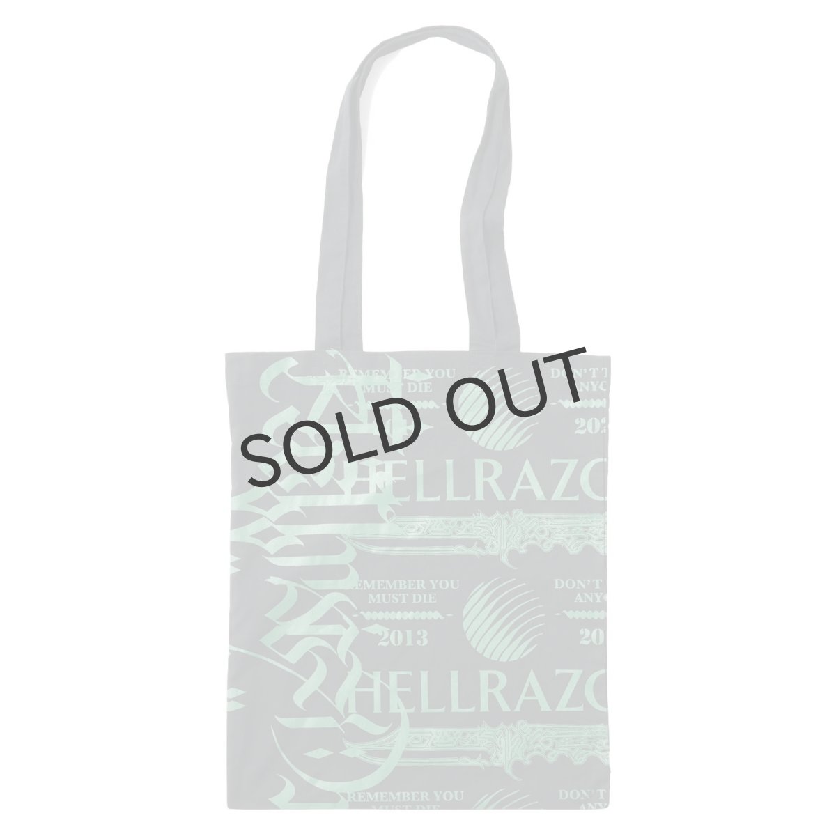 画像1: HELLRAZOR®︎ MOZYSKEY COLLECTION " LETTER TOTO BAG " - BLACK (1)