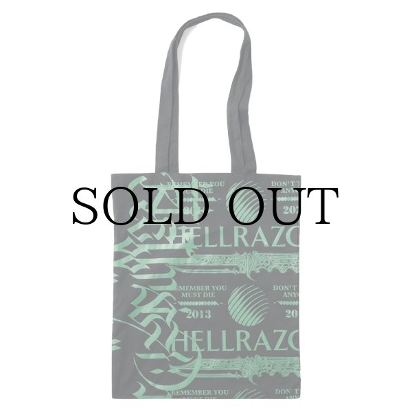 画像1: HELLRAZOR®︎ MOZYSKEY COLLECTION " LETTER TOTO BAG " - BLACK (1)