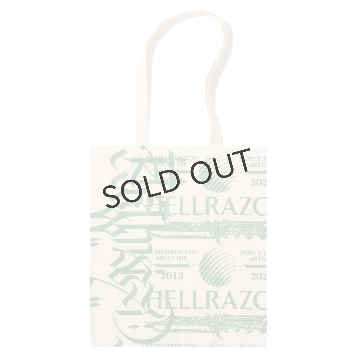 画像1: HELLRAZOR®︎ MOZYSKEY COLLECTION " LETTER TOTO BAG " - NATURAL (1)