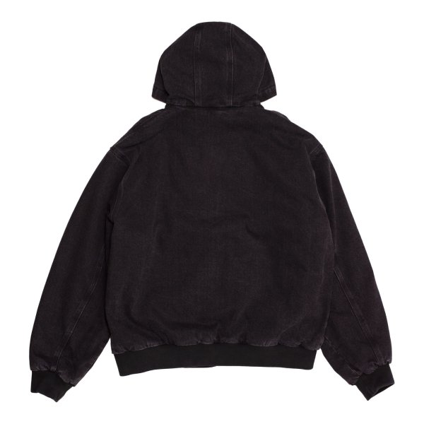 画像2: HODDLE " HDL HOODED QUILTED DENIM JACKET " - BLACK WASH (2)