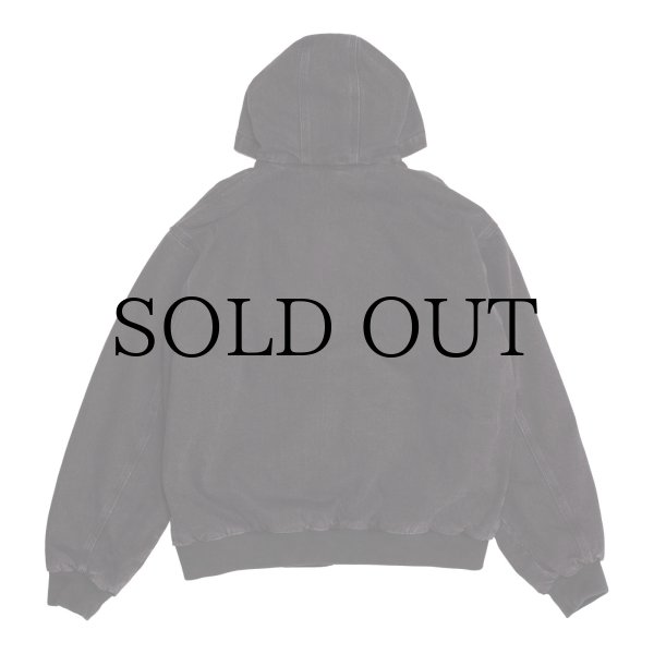 画像2: HODDLE " HDL HOODED QUILTED DENIM JACKET " - BLACK WASH (2)