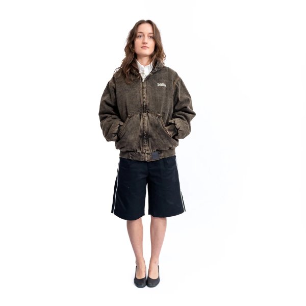 画像5: HODDLE " HDL HOODED QUILTED DENIM JACKET " - BROWN WASH (5)