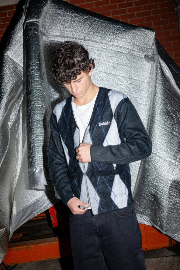 画像4: HODDLE " HDL MOHAIR DIAMOND CARDIGAN " (4)