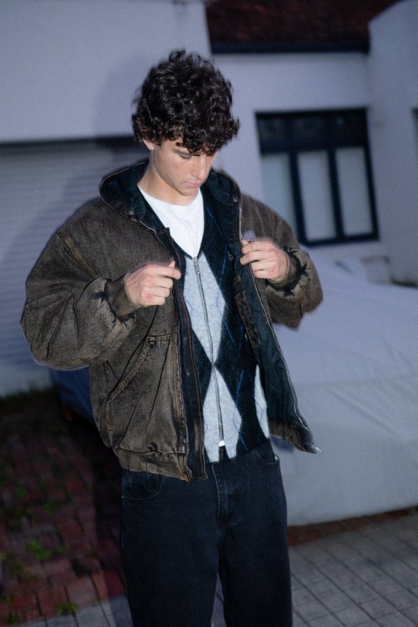 画像5: HODDLE " HDL MOHAIR DIAMOND CARDIGAN " (5)