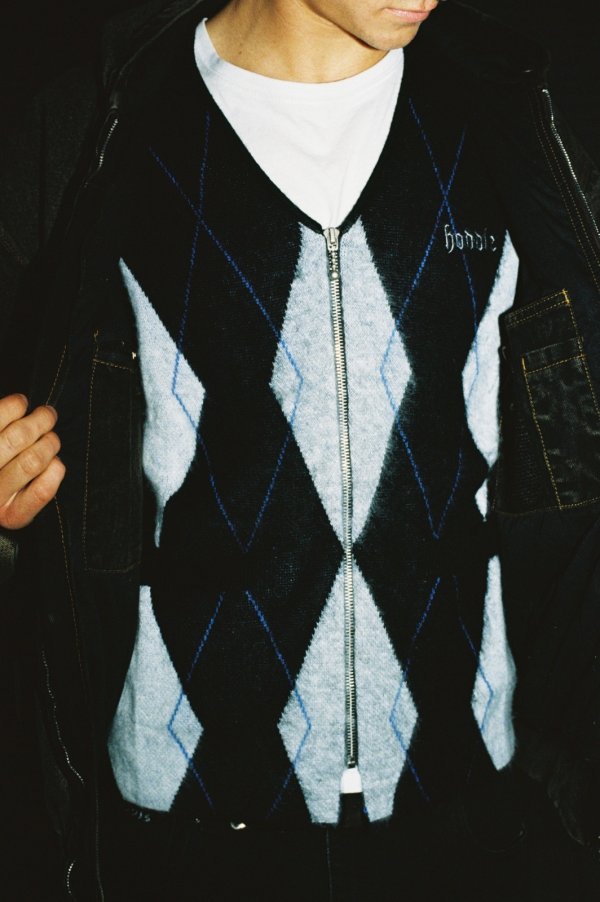 画像3: HODDLE " HDL MOHAIR DIAMOND CARDIGAN " (3)