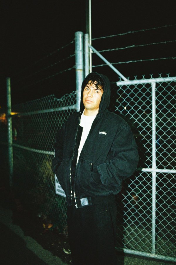 画像3: HODDLE " HDL HOODED QUILTED DENIM JACKET " - BLACK WASH (3)