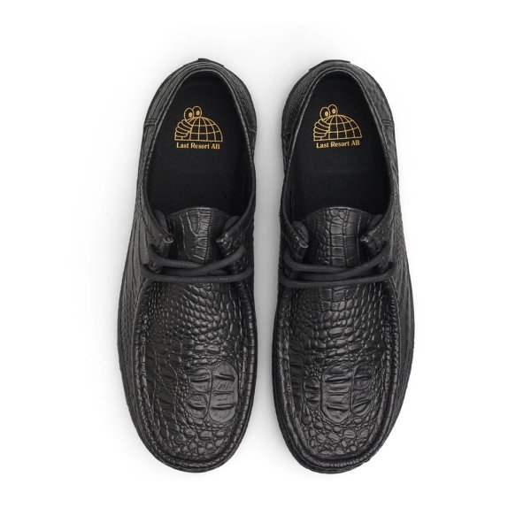 画像2: LAST RESORT AB " VM006 MOC " - Black Croc / Black ( Leather) (2)