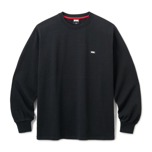 画像1: FTC " PIGMENT DYED SMALL LOGO L / S TOP " - BLACK (1)