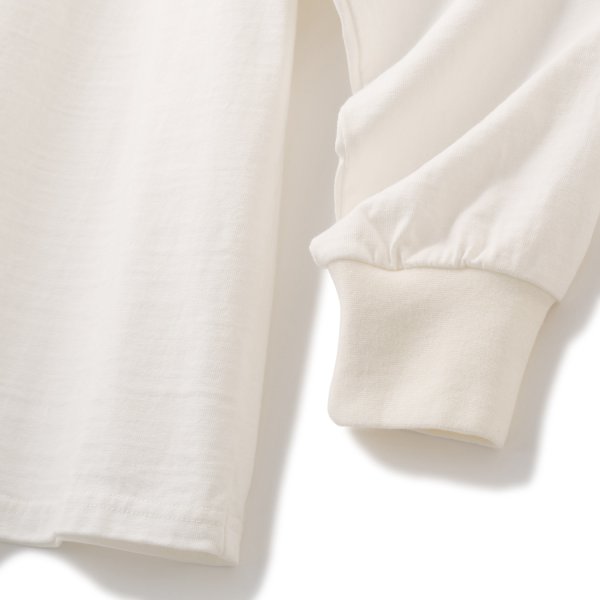 画像3: FTC " PIGMENT DYED SMALL LOGO L / S TOP " - WHITE (3)