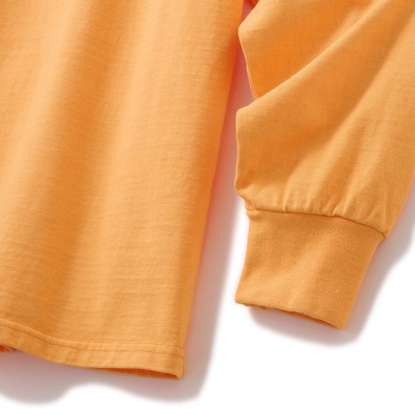 画像3: FTC " PIGMENT DYED SMALL LOGO L / S TOP " - ORANGE (3)