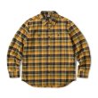 画像1: FTC " HEAVY PLAID NEL SHIRT " - YELLOW (1)